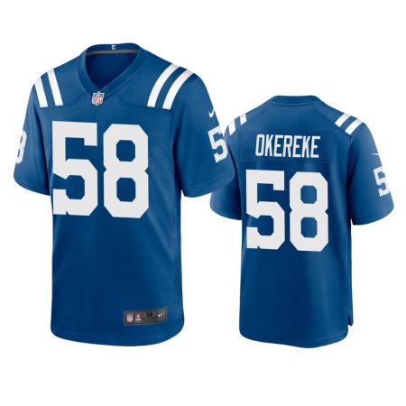 Indianapolis Colts Bobby Okereke Royal 2020 Game Jersey