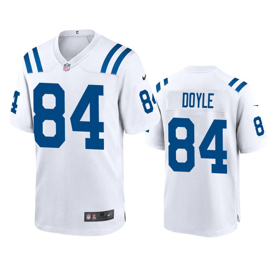 Indianapolis Colts Jack Doyle White 2020 Game Jersey 1 mens colts jack doyle white 2020 game jersey