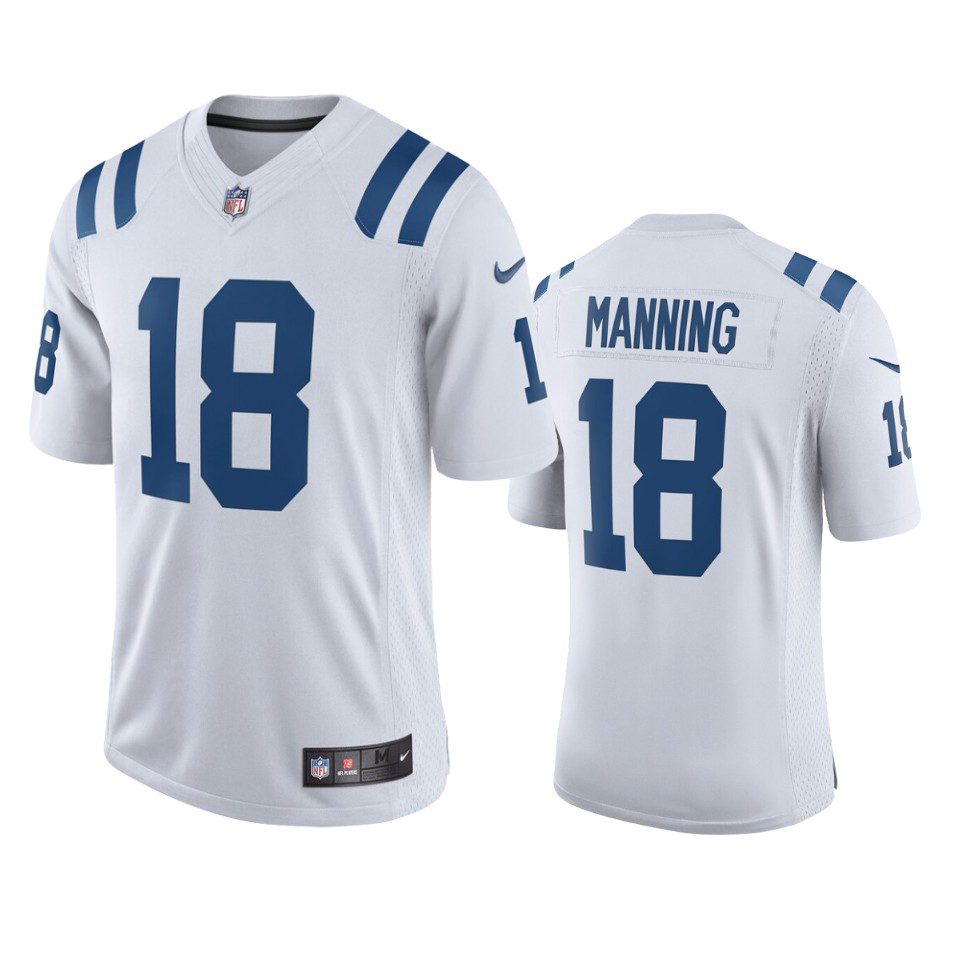 Indianapolis Colts Peyton Manning White Limited Jersey 1 mens colts peyton manning white limited jersey