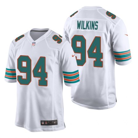 Men's Dolphins Christian Wilkins White 2019 Alternate Replica Game Jersey
