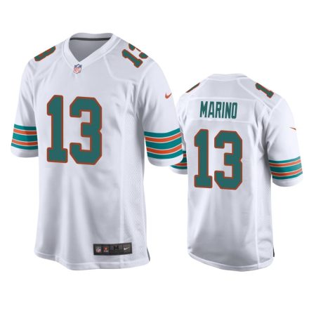 Men's Dolphins Dan Marino White 2019 Alternate Replica Game Jersey