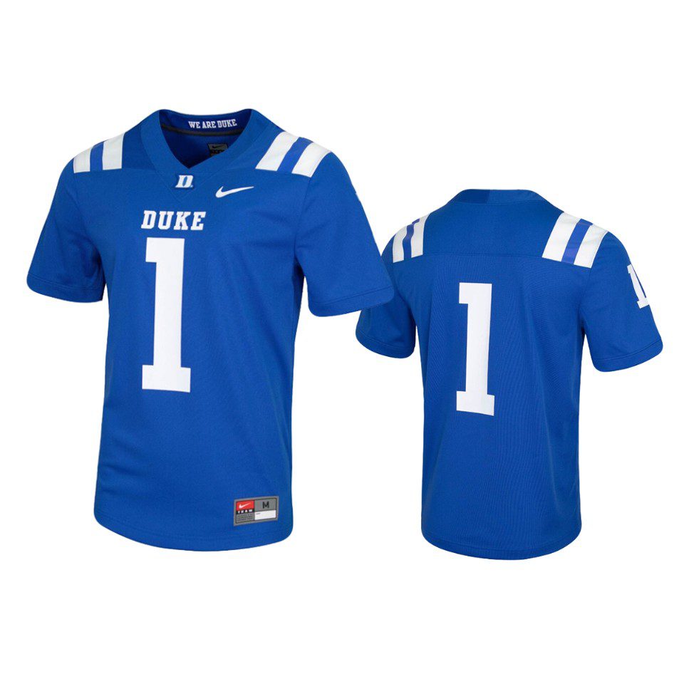 Duke Blue Devils #1 Royal Untouchable Game Jersey 1 mens duke blue devils 1 royal untouchable jersey