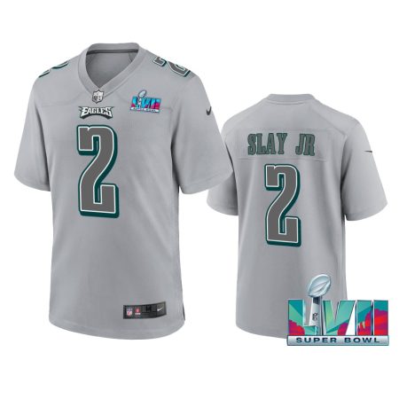 Philadelphia Eagles Darius Slay Jr Gray Super Bowl LVII Atmosphere Jersey
