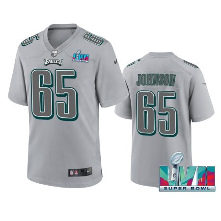 Philadelphia Eagles Lane Johnson Gray Super Bowl LVII Atmosphere Jersey