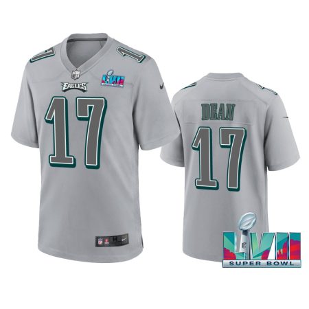 Philadelphia Eagles Nakobe Dean Gray Super Bowl LVII Atmosphere Jersey