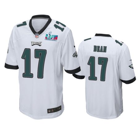 Philadelphia Eagles Nakobe Dean White Super Bowl LVII Game Jersey