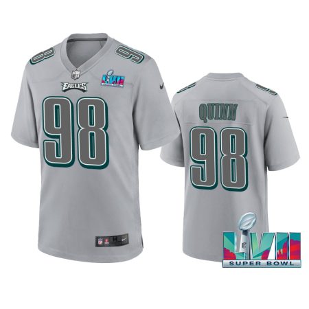 Philadelphia Eagles Robert Quinn Gray Super Bowl LVII Atmosphere Jersey
