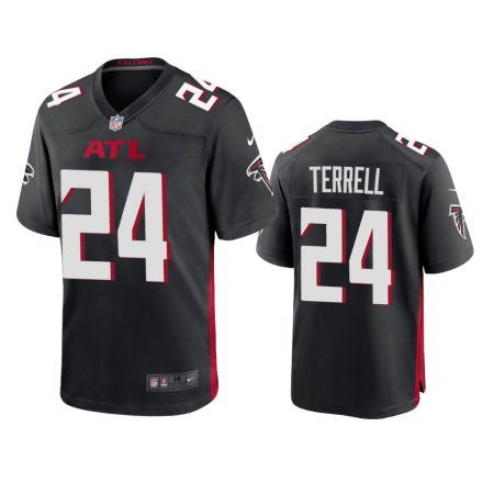 Atlanta Falcons A.J. Terrell Black 2020 NFL Draft Game Jersey