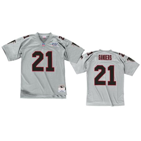 Atlanta Falcons Deion Sanders Platinum Platinum NFL 100 Legacy Jersey
