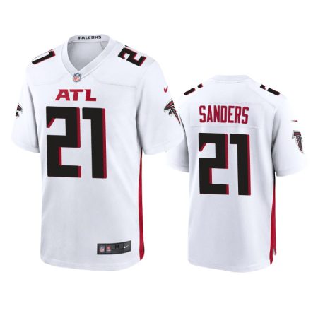 Atlanta Falcons Deion Sanders White 2020 Game Jersey