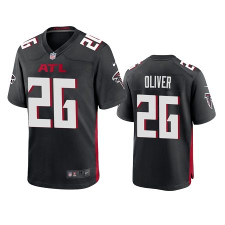 Atlanta Falcons Isaiah Oliver Black 2020 Game Jersey