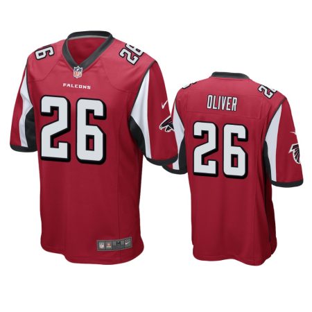 Atlanta Falcons Isaiah Oliver Red Game Jersey