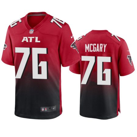 Atlanta Falcons Kaleb McGary Red 2020 Game Jersey