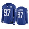 New York Giants Dexter Lawrence Royal Therma Long Sleeve Jersey 3 mens giants dexter lawrence royal therma long sleeve jersey