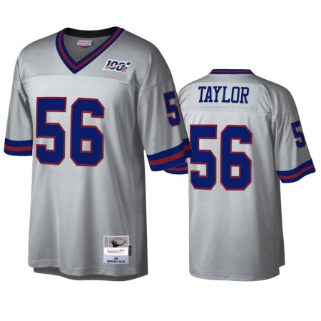 New York Giants Lawrence Taylor Platinum Platinum NFL 100 Legacy Jersey