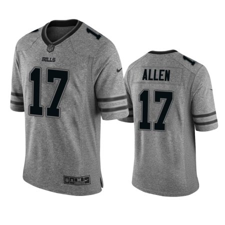 Buffalo Bills Josh Allen Gray Gridiron Gray Limited Jersey - Men's