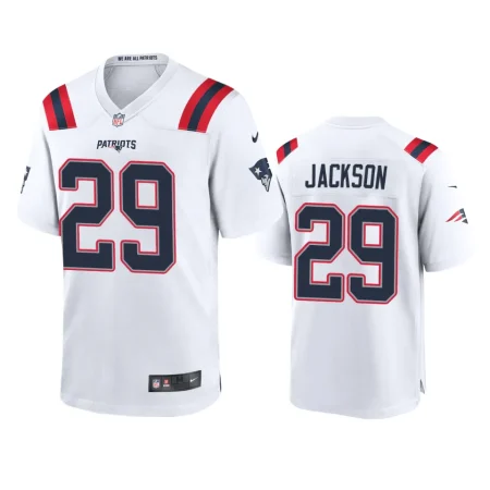 New England Patriots J.C. Jackson White Game Jersey