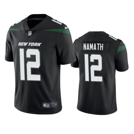 New York Jets #12 Joe Namath Black Vapor Untouchable Limited Jersey - Men's