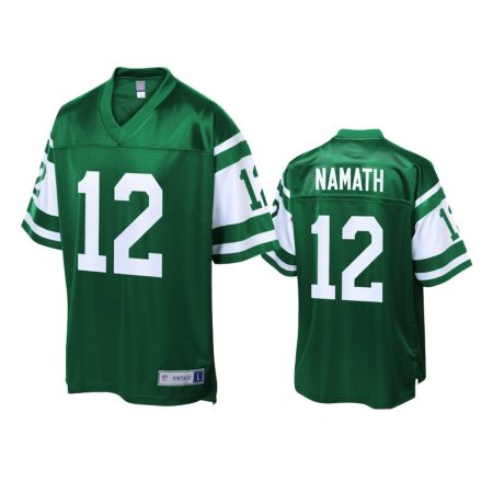 Joe Namath Jets NFL Pro Line Green Replica Jersey