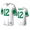 Joe Namath Jets Mitchell & Ness White 1968 Vintage Replica Jersey 2 mens jets joe namath white 1968 vintage replica retired player jersey