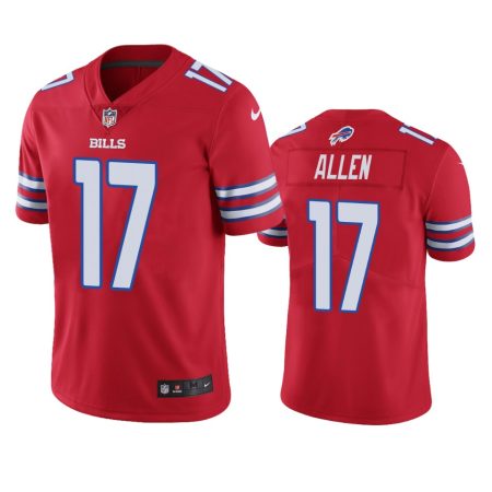 Buffalo Bills Josh Allen Red Color Rush Limited Jersey