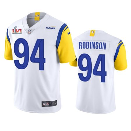Los Angeles Rams A'Shawn Robinson White Super Bowl LVI Limited Jersey