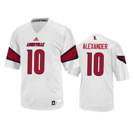 Louisville Cardinals Jaire Alexander White College Football Jersey