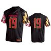 Maryland Terrapins #19 Black Replica Jersey 2 mens maryland terrapins 19 under armour black replica jersey