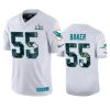 Men's Miami Dolphins Jerome Baker Nike White Super Bowl LIV Jersey 3 mens miami dolphins jerome baker white super bowl liv jersey