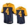 mens packers brett favre navy 100th season throwback jersey