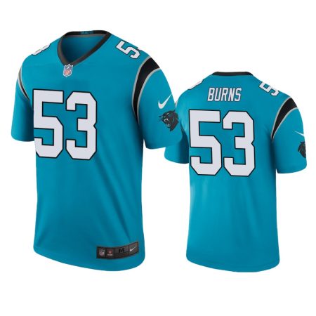 Carolina Panthers Brian Burns Blue 2019 NFL Draft Color Rush Legend Jersey