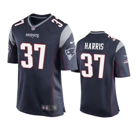 New England Patriots Damien Harris Navy Game Jersey