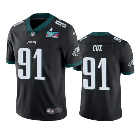 Philadelphia Eagles Fletcher Cox Black Super Bowl LVII Vapor Limited Jersey