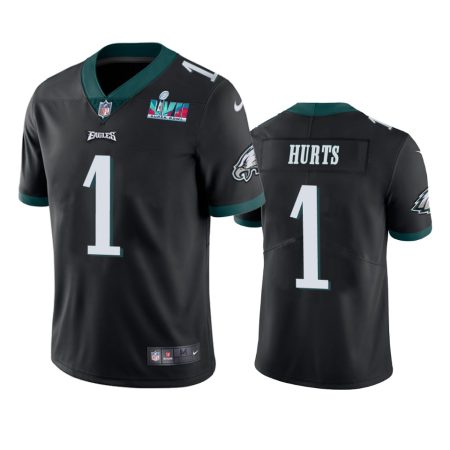 Philadelphia Eagles Jalen Hurts Black Super Bowl LVII Vapor Limited Jersey