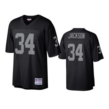 Bo Jackson Raiders Mitchell & Ness Black 1988 Vintage Replica Jersey