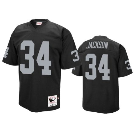 Bo Jackson Raiders Mitchell & Ness Black 1990 Authentic Throwback Jersey