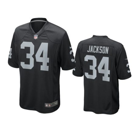 Bo Jackson Raiders Nike Black Game Jersey