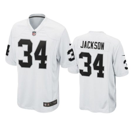 Bo Jackson Raiders Nike White Game Jersey