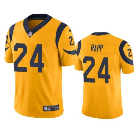 Los Angeles Rams Taylor Rapp Gold Color Rush Limited Jersey