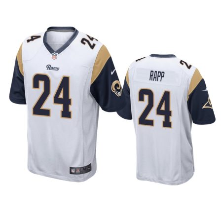 Los Angeles Rams Taylor Rapp White 2019 NFL Draft Game Jersey