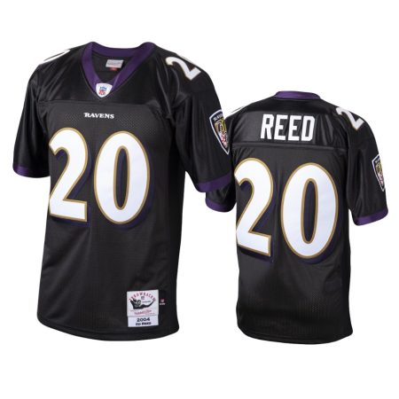 Baltimore Ravens Ed Reed Black 2004 Authentic Throwback Jersey