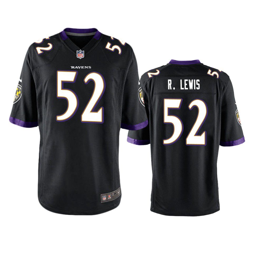 Baltimore Ravens Ray Lewis Black Game Jersey 1 mens ray lewis ravens black game jersey