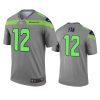 Seattle Seahawks 12th Fan Gray Inverted Legend Jersey 2 mens seahawks 12th fan gray inverted legend jersey