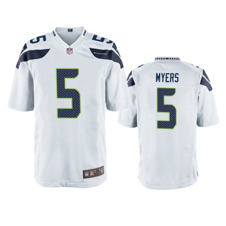 Seattle Seahawks Jason Myers White Game Jersey