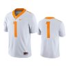 Tennessee Volunteers #1 White Game Jersey 3 mens tennessee volunteers 1 white game jersey