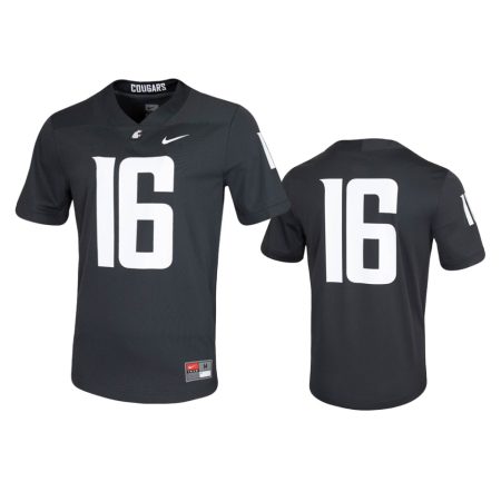 Washington State Cougars #16 Anthracite Untouchable Game Jersey