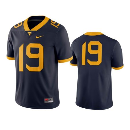 West Virginia Mountaineers #19 Navy Game Jersey