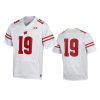 Wisconsin Badgers #19 White Replica Jersey 3 mens wisconsin badgers 19 under armour white replica jersey