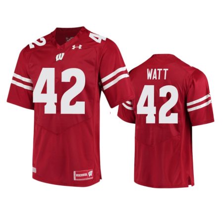 Wisconsin Badgers T.J. Watt Red College Football Game Jersey
