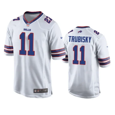 Buffalo Bills Mitchell Trubisky White Game Jersey